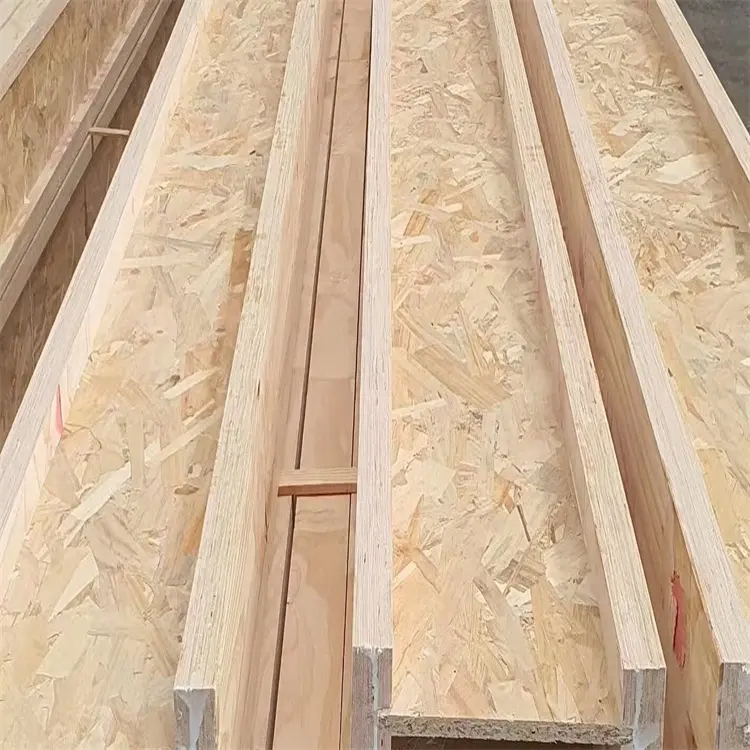 2-1 / 2 بوصة. × 11-7 / 8 بوصة. خشب الصنوبر LVL I الروافد مع أسقف الأرضيات من لوح WEB OSB أقوم برافعة عارضة خشبية